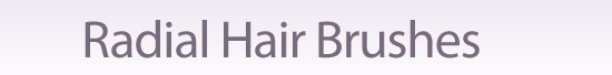 hair brush, radial brush