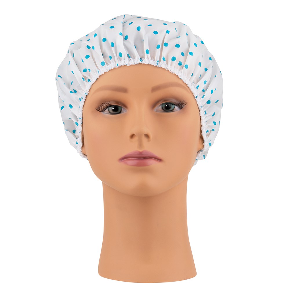 purple shower cap