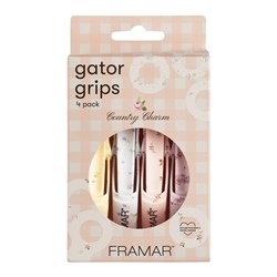 Framar Gator Grip Clips 4pk Country Charm