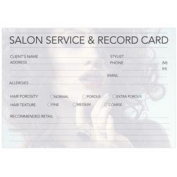 Dateline Professional Hairdressing Record Cards