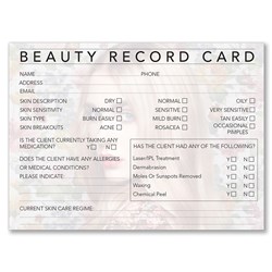 Dateline Professional Beauty Therapy Record Cards