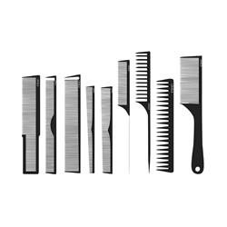 L3VEL3 Hair Styling Comb Set 9pk