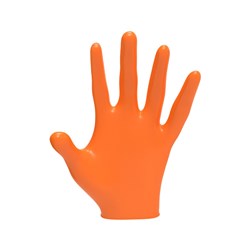 LVL3 NITRILE GLOVES ORANGE SML 11500 100PC LEVEL3 L3VEL3