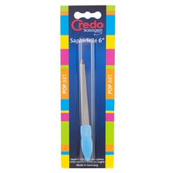 Credo Pop Art Large Sapphire Nail File, Blue