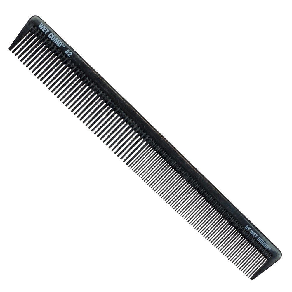 The Wet Comb No.2 Styling Hair Comb Black