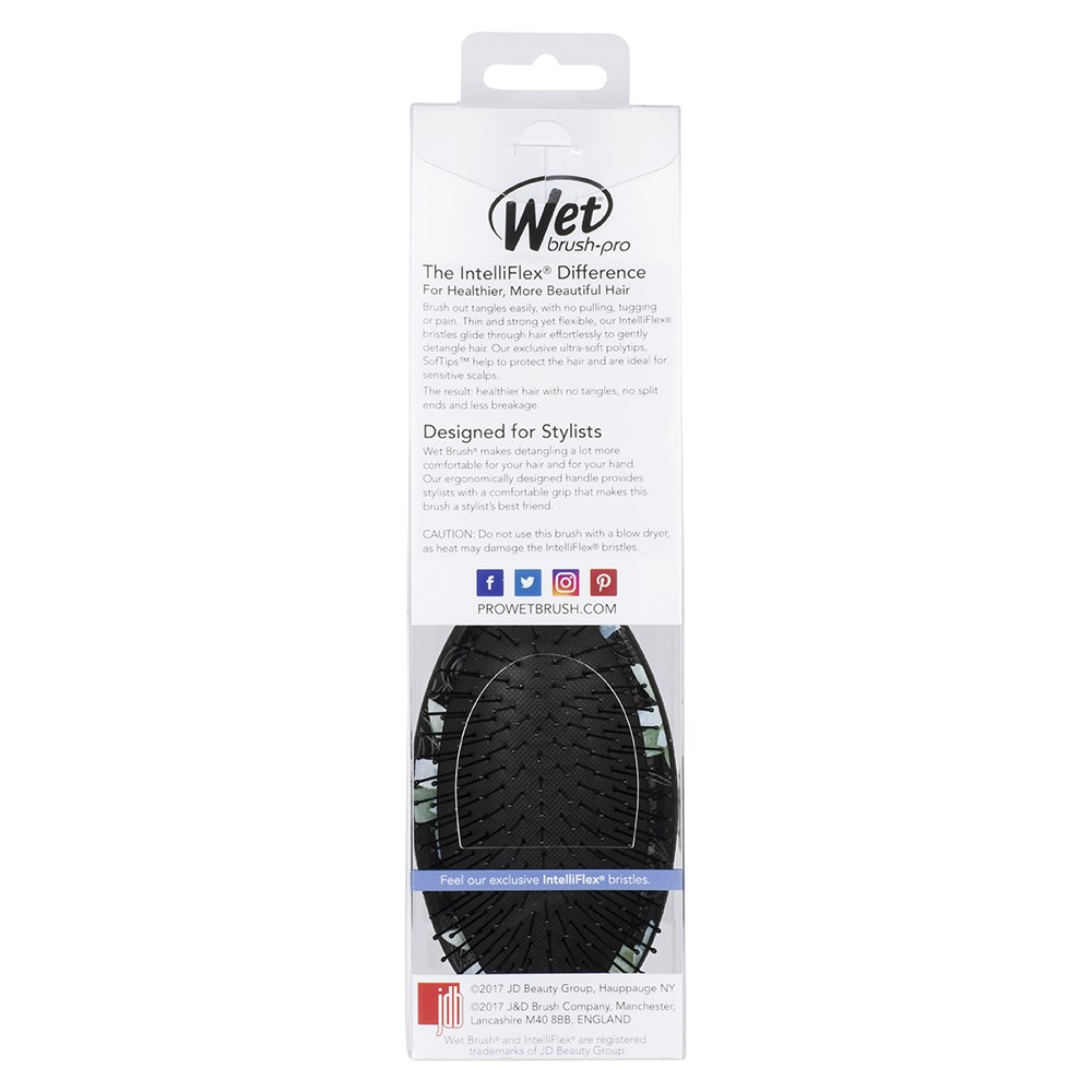 WetBrush Night Floral Detangling Hair Brush Teal Zoom. WetBrush .