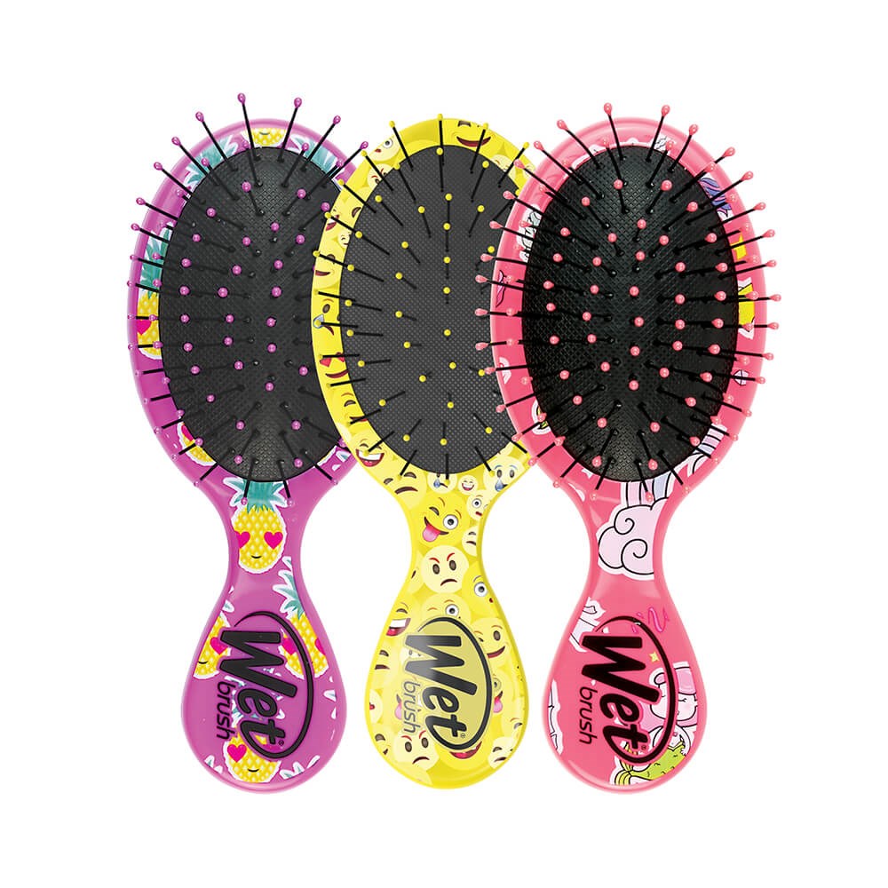 WetBrush Happy Mini Detangler Hair Brush Yellow