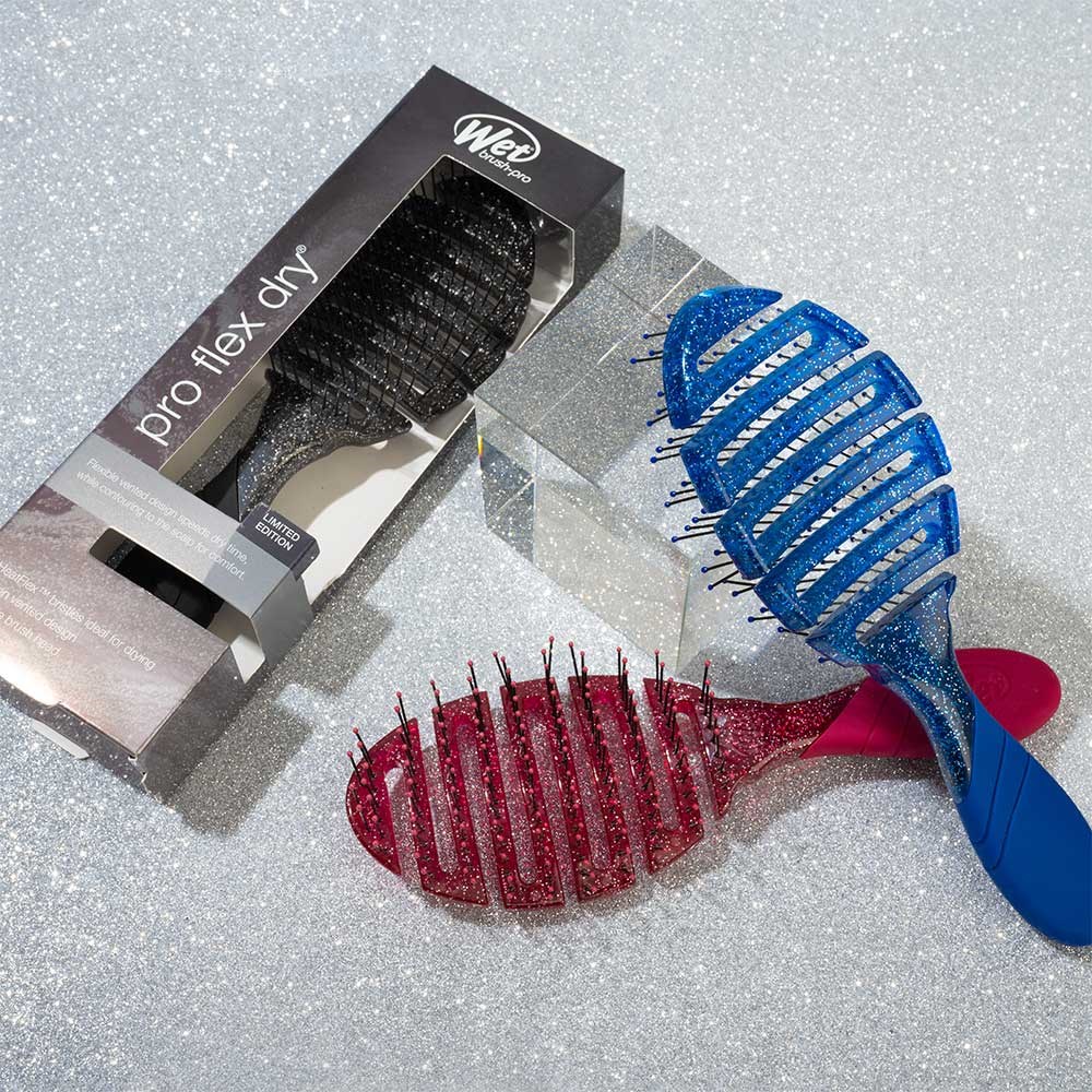 Wet Brush Pro Mineral Sparkle Paddle Detangler - Wine