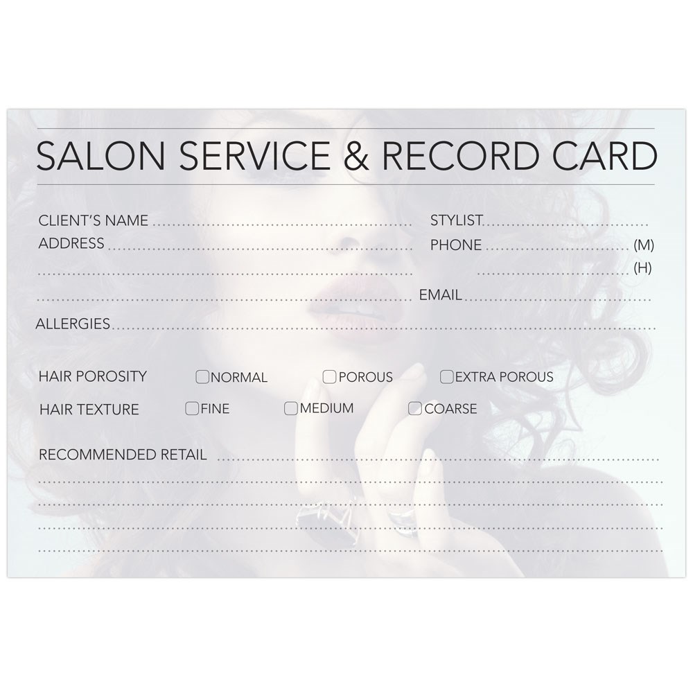 Dateline Professional Hairdressing Record Cards - i-glamour.com