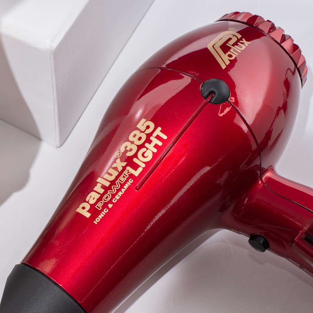 Parlux 385 Power Light Ceramic and Ionic Hair Dryer Red i glamour