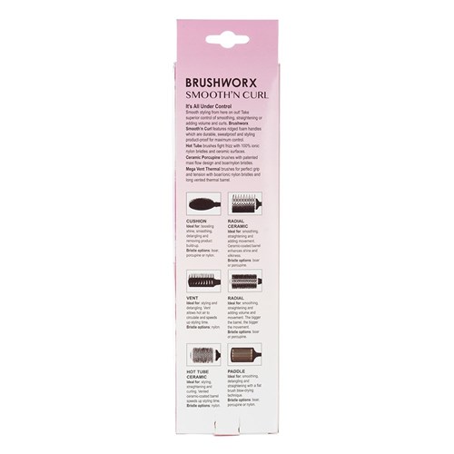 Brushworx Smooth n Curl Hot Tube Brush Large