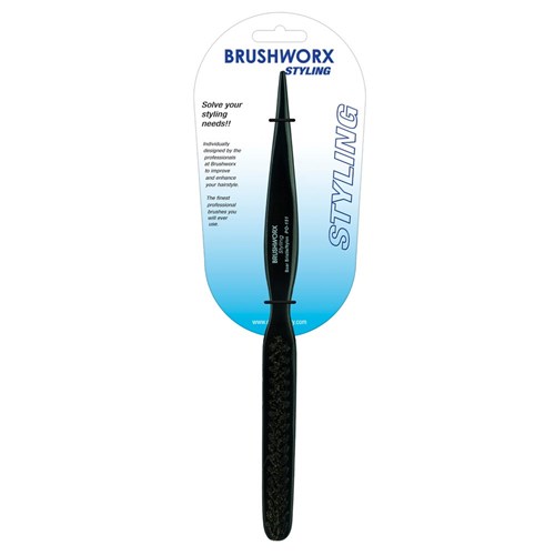 Brushworx Styler Porcupine Teasing Brush - Black, 3 Row
