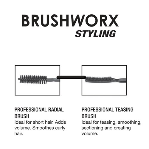 Brushworx Styler Medium Bottle Brush - Black, (30mm)