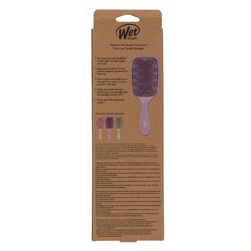 WetBrush Go Green Thick Hair Paddle Detangler Purple