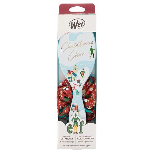 WetBrush Christmas Elf Detangler Scrunchie Kit