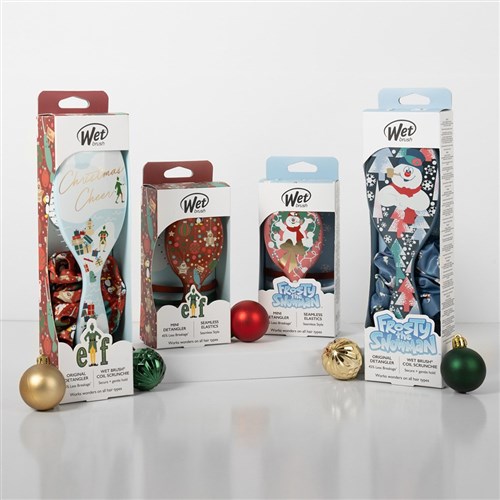 WetBrush Christmas Elf Detangler Scrunchie Kit
