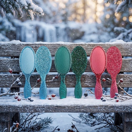 WetBrush Pro Winter Tinsel Detangler Blue