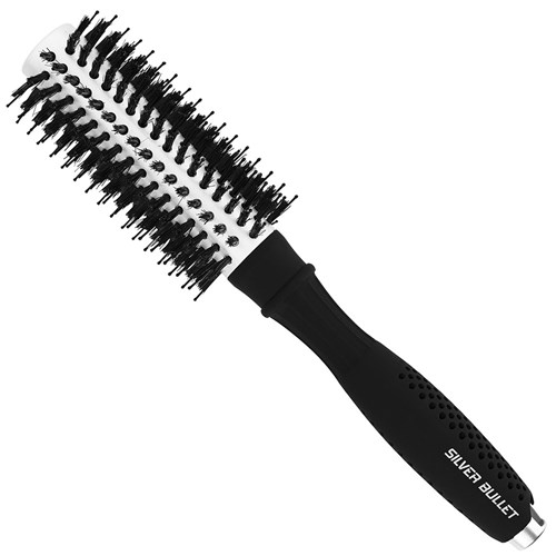 Silver Bullet Black Velvet Round Hair Brush Medium