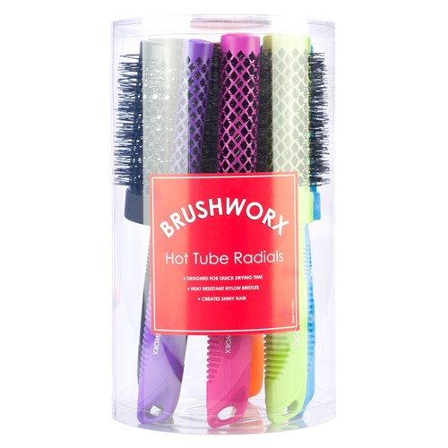 Brushworx Hot Tube Radial Hair Brush Set 