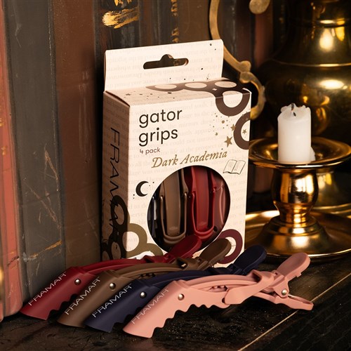 Framar Gator Grip Clips 4pk Dark Academia