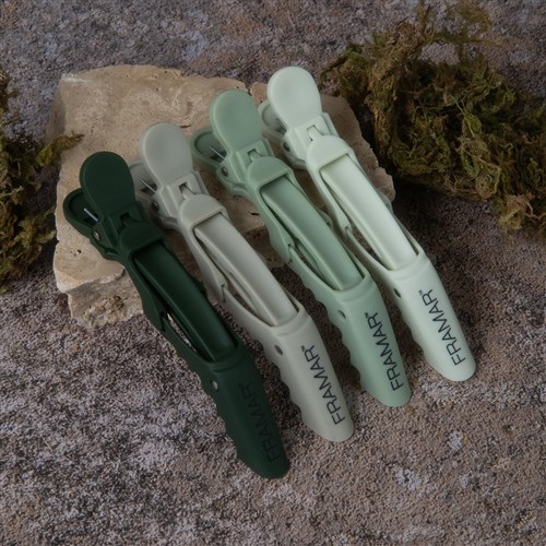 Framar Gator Grip Clips 4pk Sage