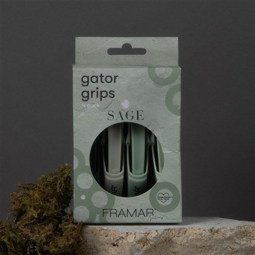 Framar Gator Grip Clips 4pk Sage