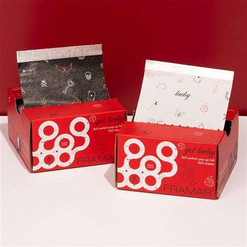 FRAMAR LUCKY POP UP FOIL PU-500LUCK  5X11 GET LUCKY BLACK/WHITE ALTERNATE