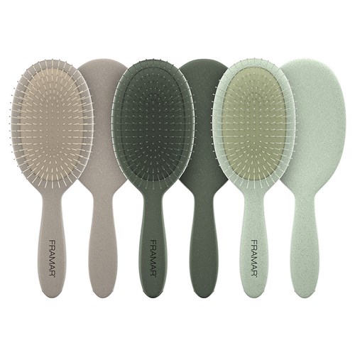 Framar Detangle Hair Brush Sage Fig