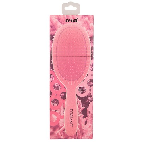 Framar Detangle Hair Brush Baecation Coral