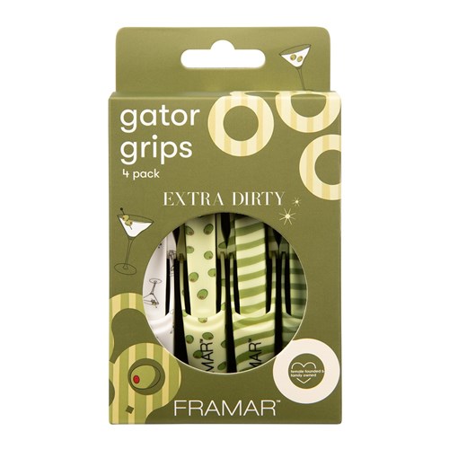 Framar Gator Grip Clips 4pk Extra Dirty