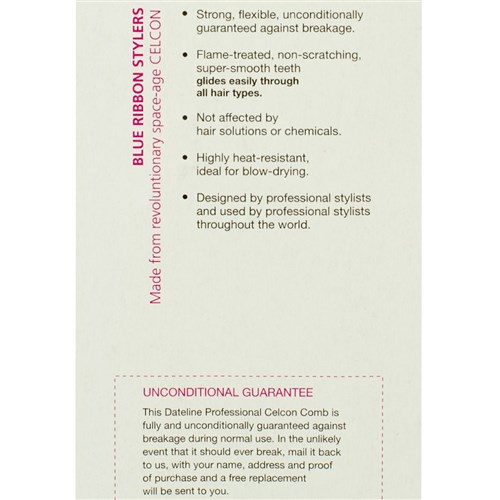 Dateline Professional Blue Celcon 6025 Basin Comb