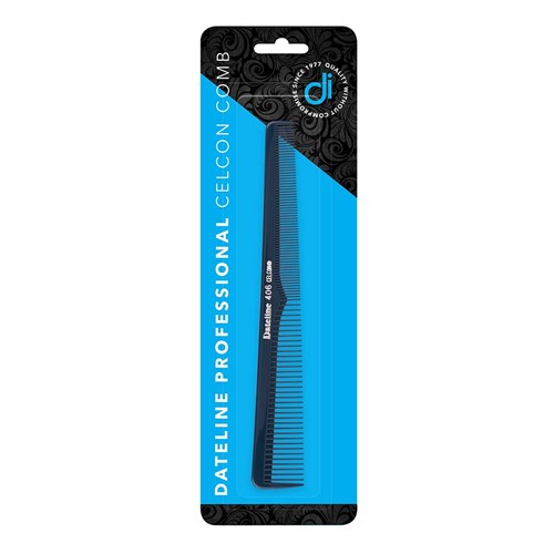 Dateline Professional Blue Celcon 406 Barbers Comb - 20cm