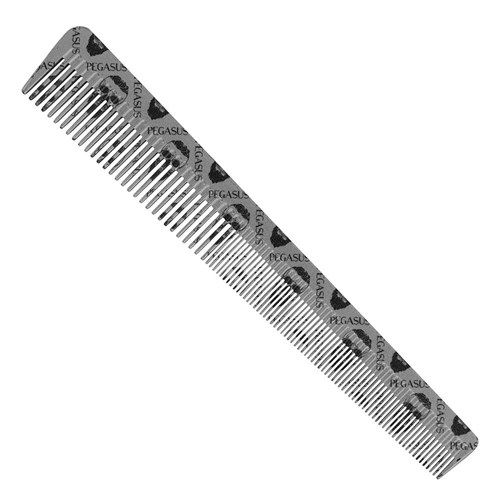 Pegasus Skulleto 303 Barber Comb Tapered Silver