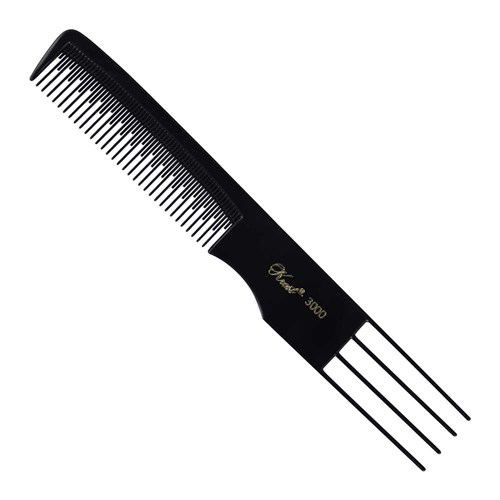 Krest Professional 3000 Teasing Hair Comb in Black 