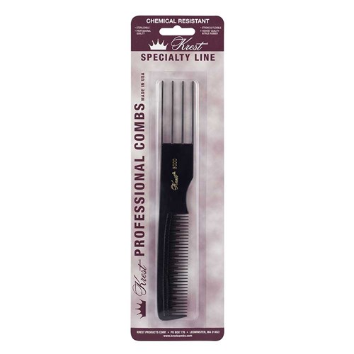 Krest Professional 3000 Teasing Hair Comb in Black 