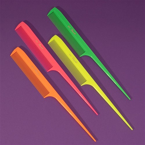 Krest Cleopatra 441 Neon Tail Hair Comb, Orange 