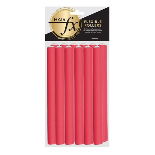 Hair FX Short Flexible Rollers Red 12pk