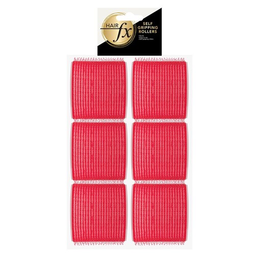 Hair FX Self Gripping 70mm Velcro Rollers, 6pk