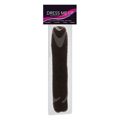 Dress Me Up Hair Donut and Sausage Two Way Styler Brown 