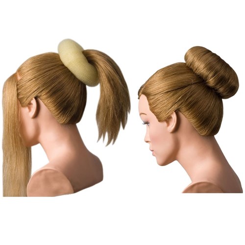 Dress Me Up Hair Donut and Sausage Two Way Styler Brown 