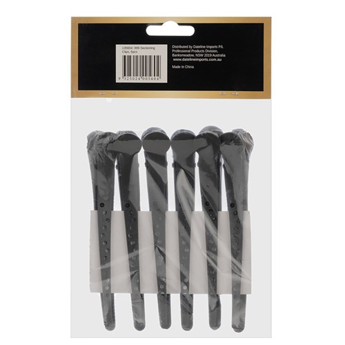Premium Pin Company 999 Black Sectioning Clips 6pk