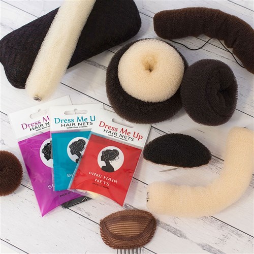 Dress Me Up Bun Hair Net in Medium Brown