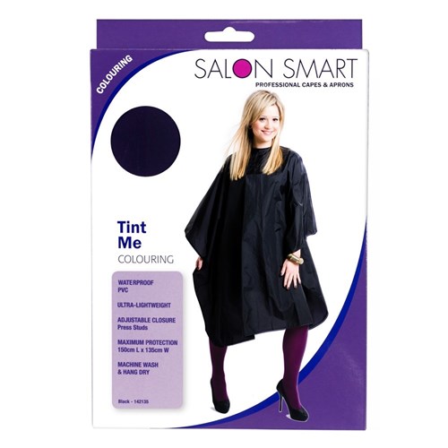 Salon Smart Tint Me Colouring Cape in Black