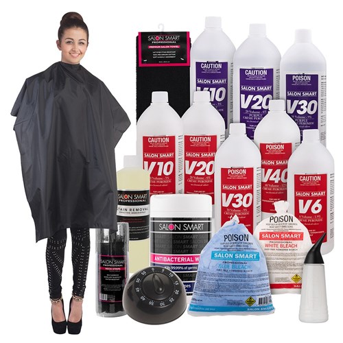 Salon Smart Tint Me Colouring Cape in Black