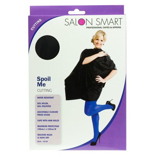 Salon Smart Spoil Me Black Hairdressing Cape