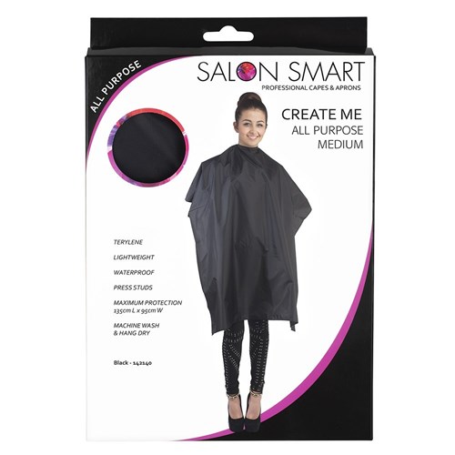 Salon Smart Create Me All Purpose Cape Black