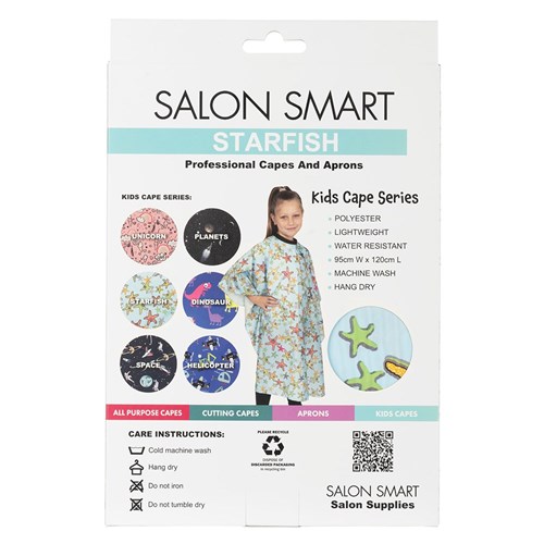 Salon Smart Kids Cutting Cape Starfish