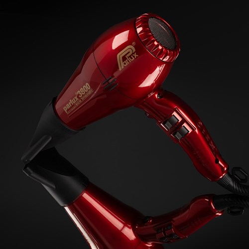 Parlux 3800 Ionic and Ceramic Hair Dryer Red