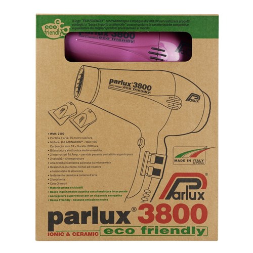 Parlux 3800 Ionic and Ceramic Hair Dryer Pink