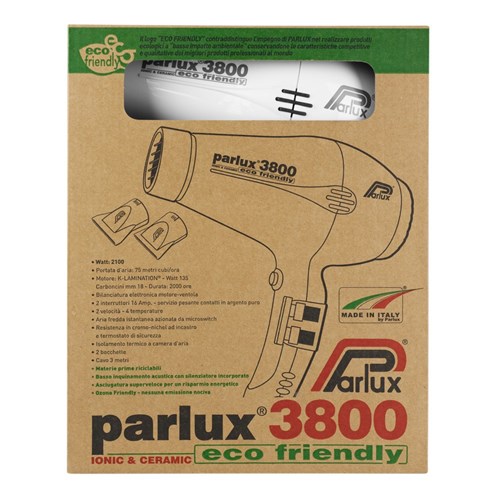 Parlux 3800 Ionic and Ceramic Hair Dryer White